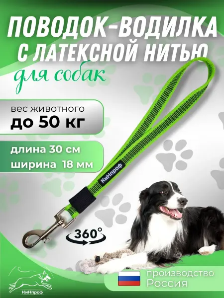 Короткий нейлоновый поводок для собак крупных и средних