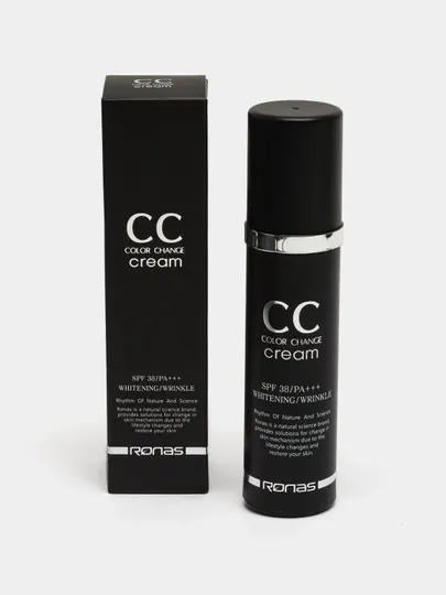 Тональный крем Ronas СС, подстраивающийся под цвет кожи SPF 38/PA+++, 50 мл