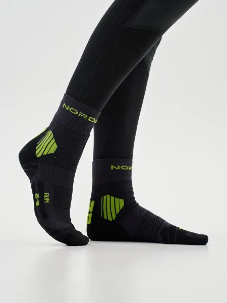 NORDSKI Носки спортивные для бега Run All year Black-Lime