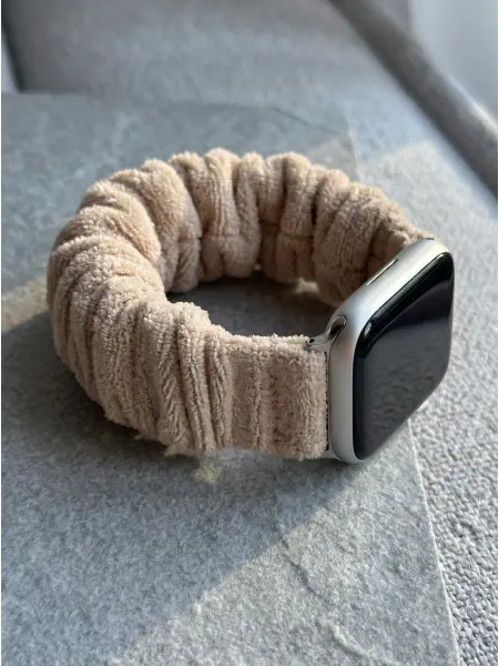 Ламповая Атмосфера Ремешок-повязка для Apple Watch 38-41мм мягкий бежевый
