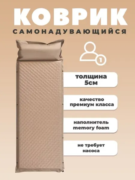 Mircamping Самонадувающийся туристический коврик 5 см