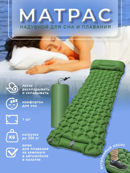 MARKBOSS Коврик матрас туристический одноместный