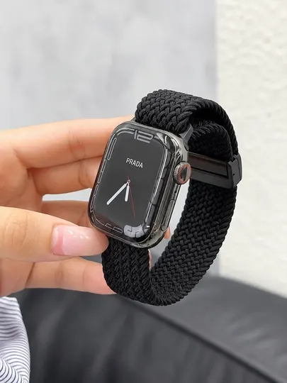 Apple Watch ремешок магнитный нейлоновый эластичный 38–49 мм Series 3–9/SE/Ultra