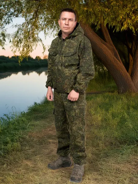 Костюм тактический маскхалат Цифра желтая (Пиксель)