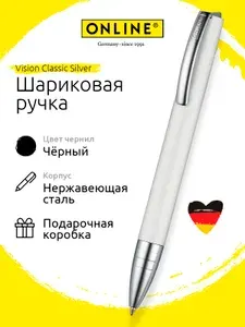 Ручка шариковая ONLINE Vision Classic Silver, OL 38524