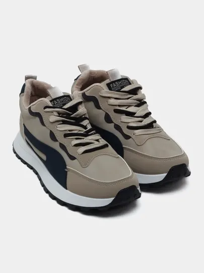 Высокие, зимние, мужские кроссовки с мехом, яркие цвета, 39 - 44 размер