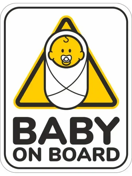 Yutti Наклейка на авто ребенок в машине Baby on board