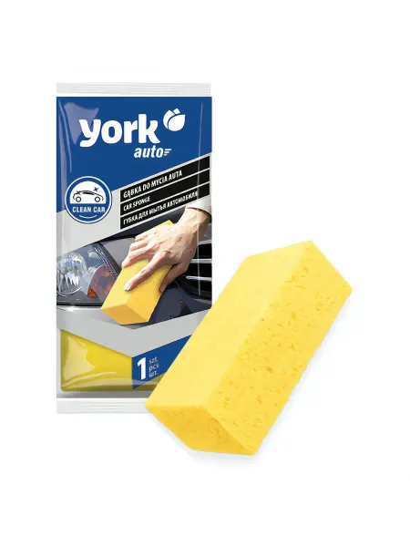 YORK Губка XXL для автомобиля 21х11х6,5см плотность 18кг м3 12010
