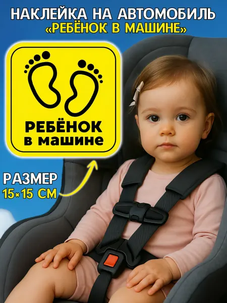Дело Вкуса Наклейка на авто ребенок в машине