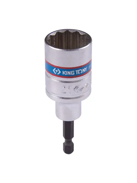 KING TONY Головка для шуруповерта 1 4" 21мм 76B821M