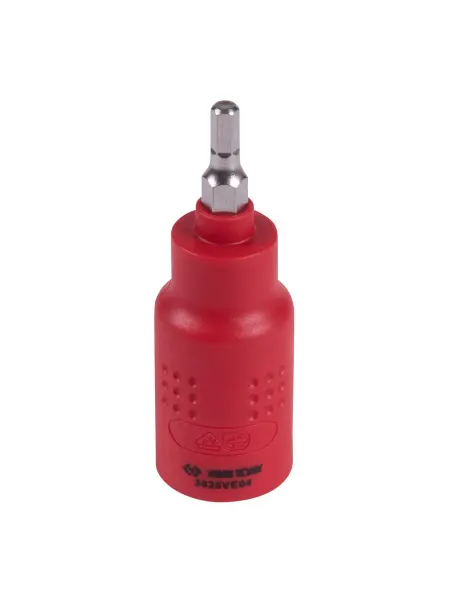 KING TONY Насадка торцевая диэл. 3 8" HEX 4 мм 3025VE04