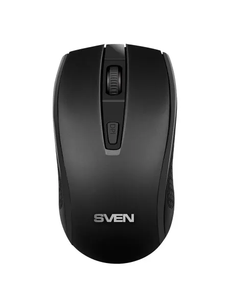 Sven Мышь беспроводная RX-220W, черный, 3btn+Roll
