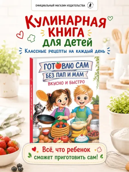 Издательство К.О.Т. Кулинарная книга рецептов для детей Готовлю сам без пап мам