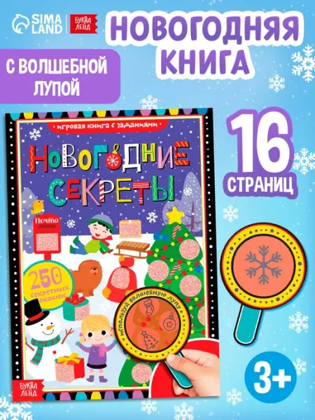 Книжка с заданиями для детей Новогодние секреты