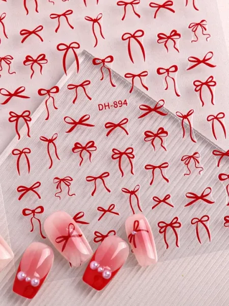 Наклейки для ногтей, маникюр, 3D дизайн, слайдеры наклейки, аксессуар для ногтей