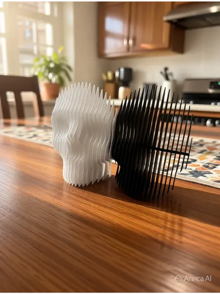 Статуэтки 3D печать Декоративный квантовый череп