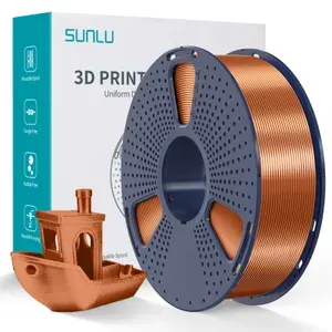 PLA+ для 3д печати красная медь пластик для 3D принтера SUNLU 1кг, Silk (Red Copper) PLA+