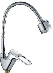 Haiba Смеситель для кухни HB4304-3 с гибким изливом, хром