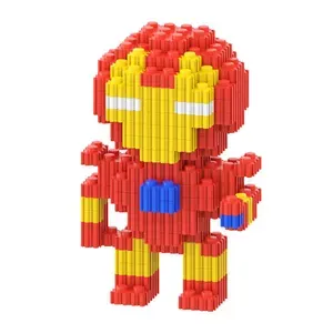 3D Конструктор MAGIC BLOCKS: Железный человек / Мстители, фигурка из мини-блоков / 480 деталей