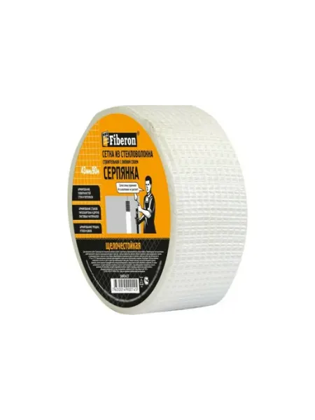 FIBERON Сетка серпянка 45мм*90м самокл ячейка 2*2мм 93117