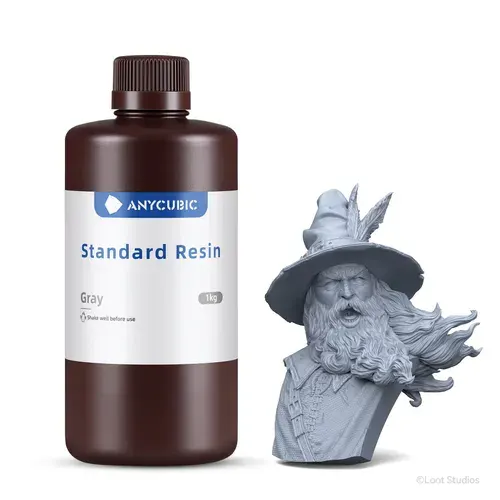 Фотополимерная смола Anycubic Standard Resin для 3D принтера Белая (White) 1 кг