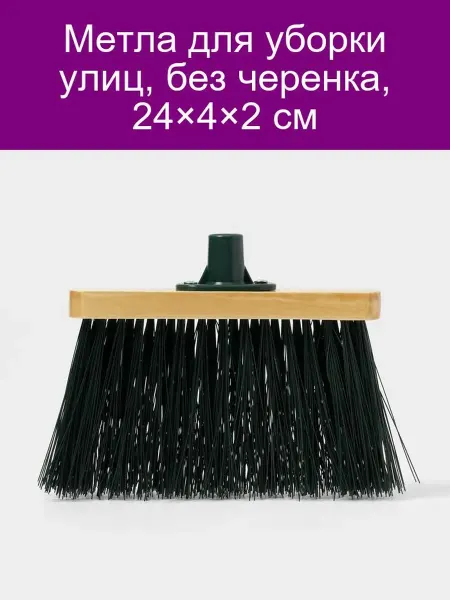 ТАРРИ Метла уличная без черенка 24х4х2 см