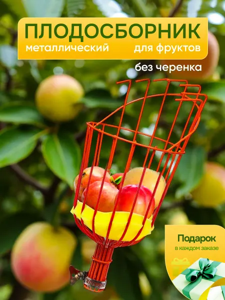 ЮКИ-shop Плодосборник для сбора фруктов яблок груш БЕЗ ЧЕРЕНКА