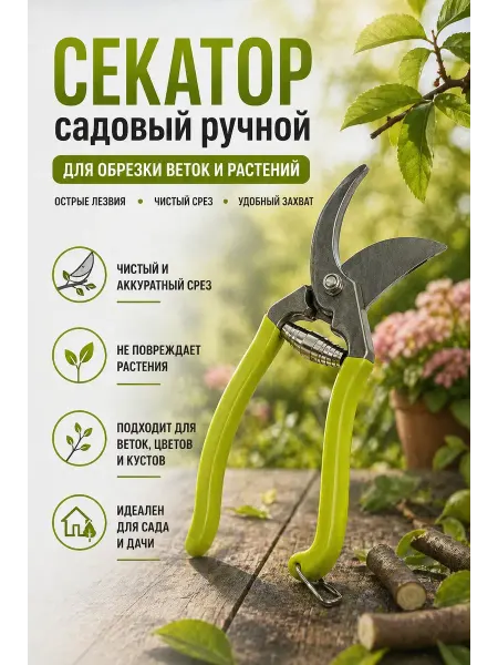 Саля подарок Секатор садовый профессиональный для растений