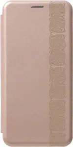 Чехол-книжка на Samsung Galaxy S20+ / Самсунг С20 Плюс с 3D принтом "Charming Line" золотой