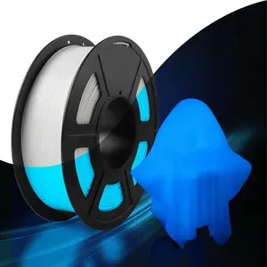 PLA Пластик (филамент) люминисцентный (светящийся) для 3D принтера SUNLU 1кг, Синий (Glow in The Dark Blue) PLA