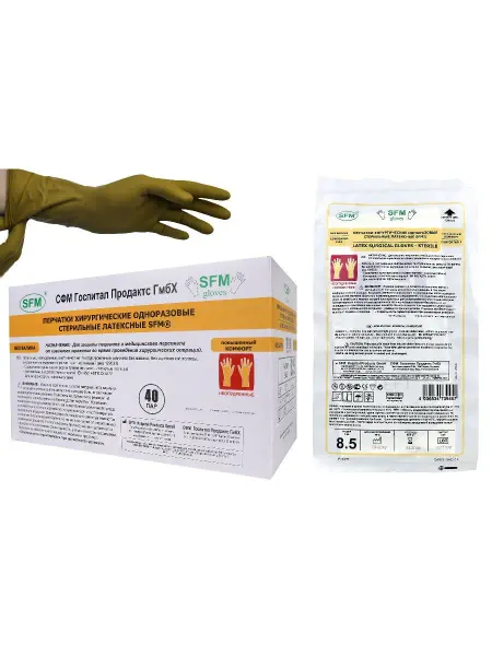 SFM Hospital Products GmbH Перчатки микро хирургические стерильные 80 шт