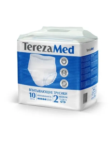 Terezamed трусы-подгузники для взрослых medium (№2) 10 шт. объём бёдер…
