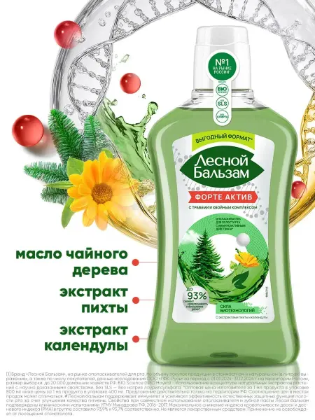 Лесной бальзам Форте ополаскиватель для полости рта 400 мл