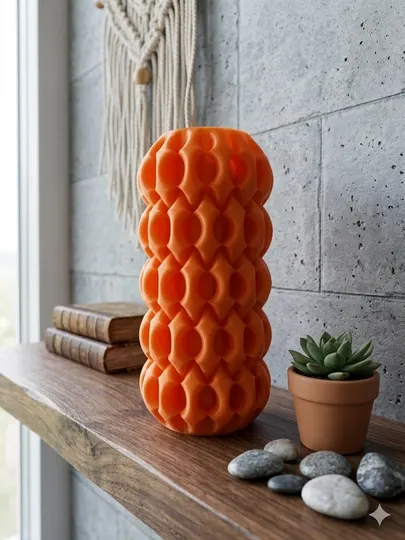 Ваза «Фрактал» Rayelle home, из 3D пластика