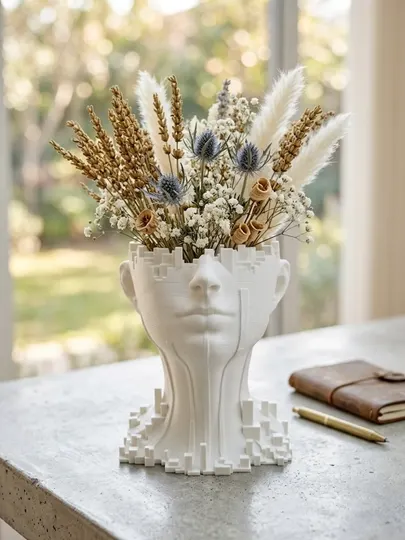 Ваза "Эврика" Rayelle home, из 3D пластика