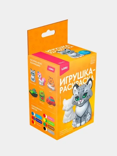 Игрушка-раскраска Lori Снежный барс Ир-035 3D
