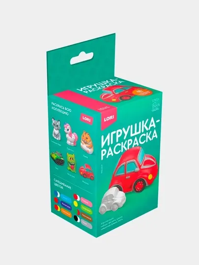 Игрушка-раскраска Lori "Машина", Ир-032, 3D, пластик