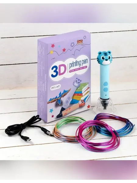 3D ручка Тигрёнок, работа с пластиком PLA