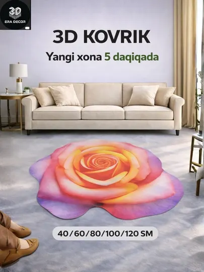3D-ковер, коридор, спальня, кухня, ванная, гостиная, для дома, мягкий, не скользит