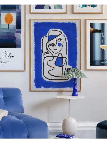 Onllyart Постер 21x30 позировать в синем
