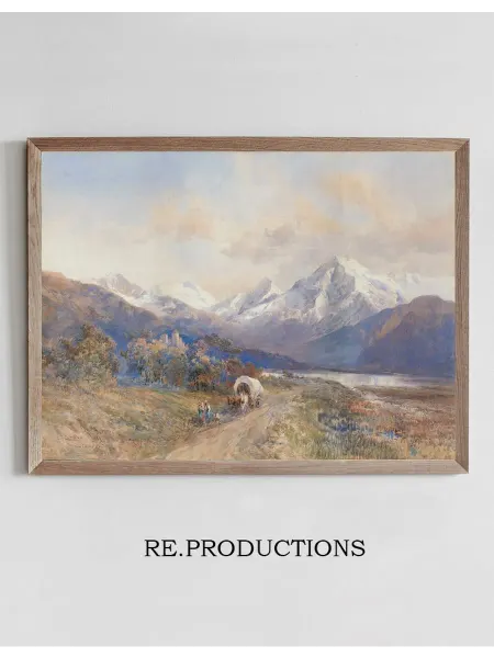 Re.productions Постер Blick auf den Ortler von - Edward Theodore Compton