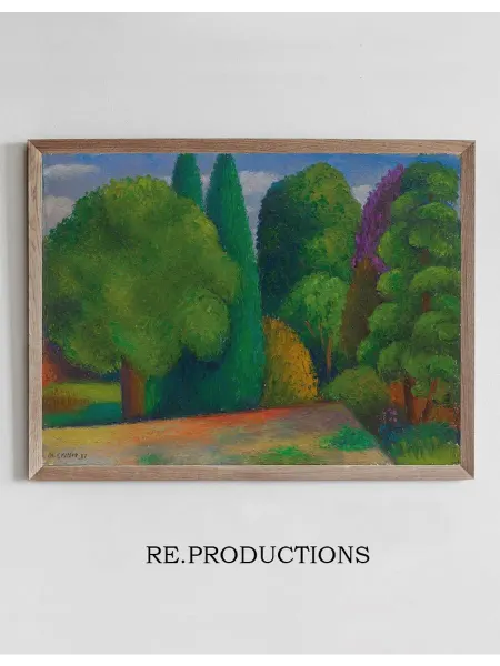 Re.productions Постер Landscape Row of Trees - Mark Gertler