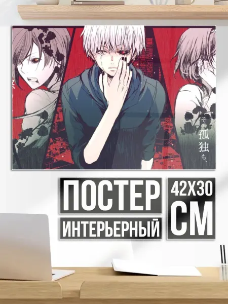 Плакат постер группа аниме персонажей
