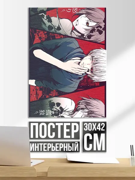 Плакат постер Арт персонажей аниме