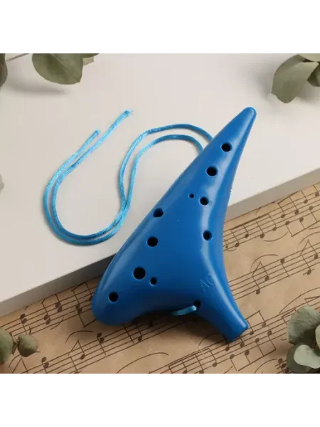 Music Life Окарина 12 отверстий, розовая