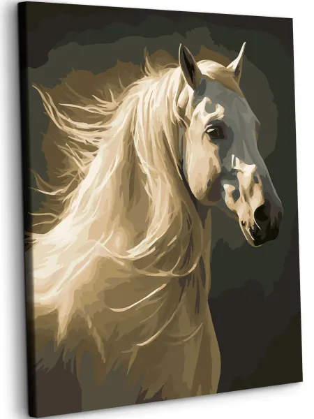 Art on Canvas Лошадь Картина по номерам на холсте 40х50 см