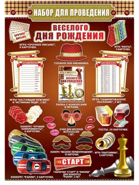 Палон Набор для проведения весёлого Дня рождения