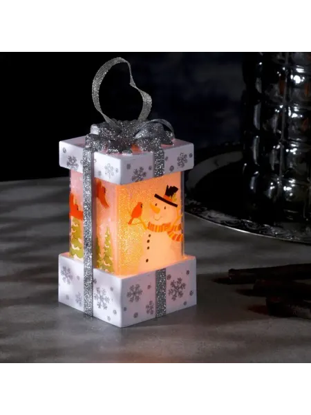 Luazon Lighting Светодиодная фигура снеговик, 6.3x11.5 см, пластик