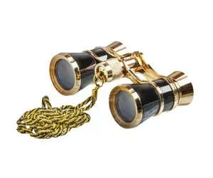 Бинокль театральный Veber Opera БГЦ 3x25 черный/золотой, с цепочкой