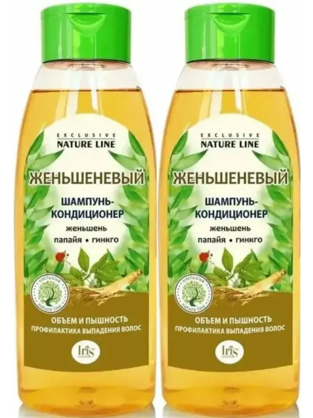 IRIS Шампунь-кондиционер женьшеневый 520 мл 2 шт